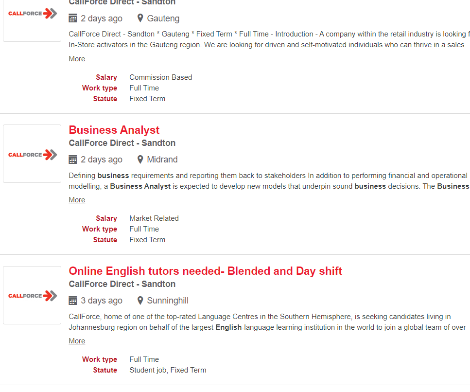 Callforce is not transparent about pay