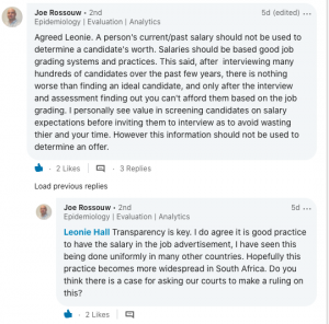 Pay transparency