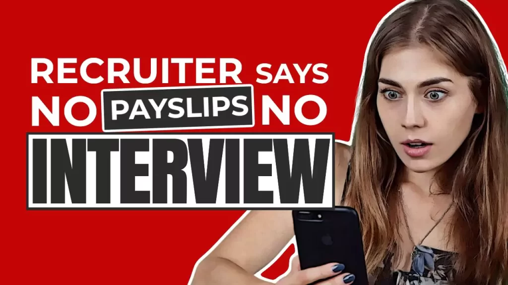 no pay slips in recruitment