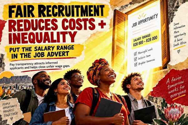 Pay transparency campaign urging salary ranges in South African job adverts